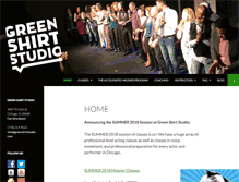 Tablet Screenshot of greenshirtstudio.com